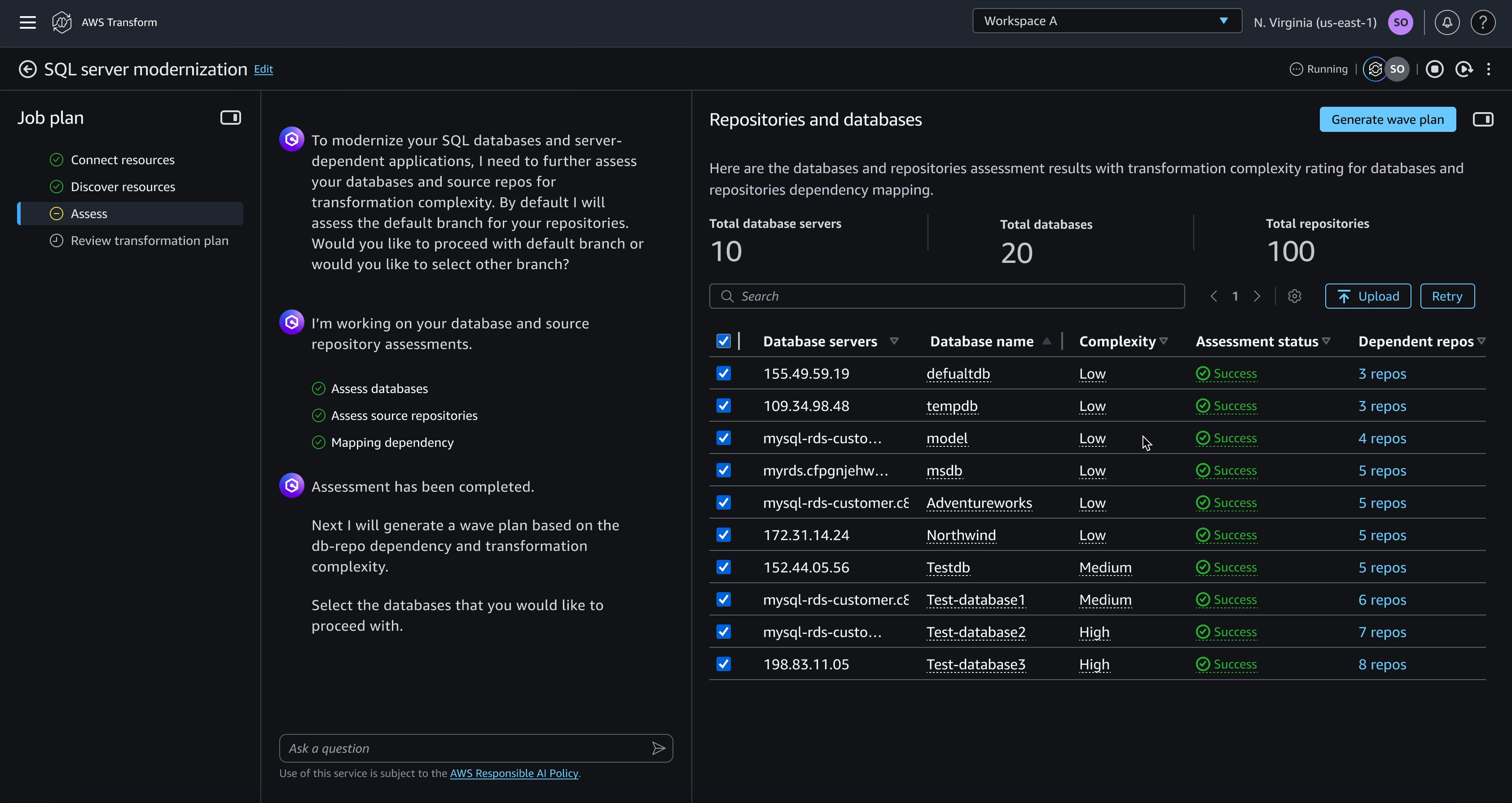 Assessment workflow iterations