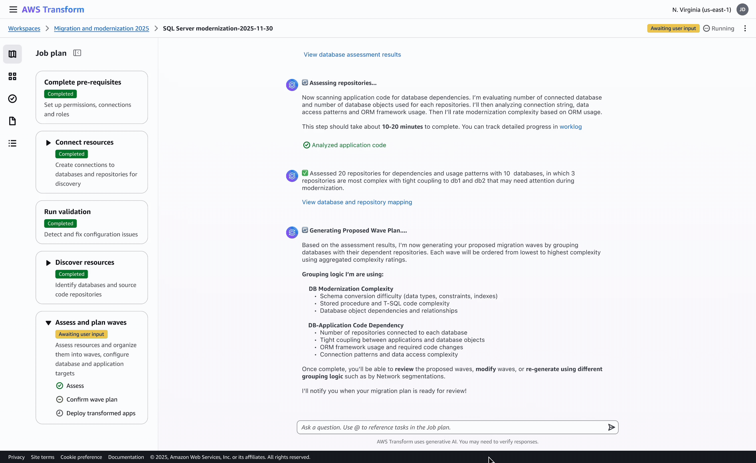 Edit waveplan using chat