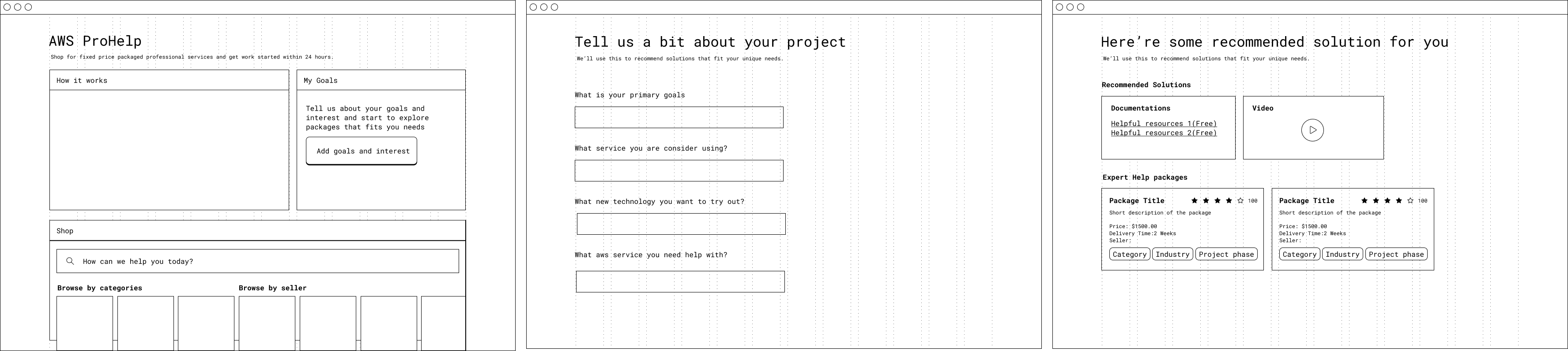 Marketplace recommendation flow